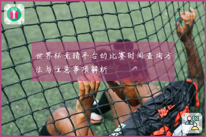 世界杯竞猜平台的比赛时间查询方法与注意事项解析